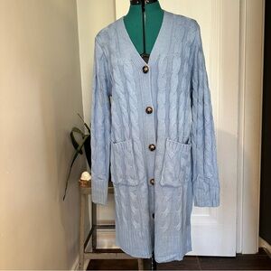 Merokeety Cardigan NWT blue XL